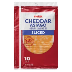 Meijer Sliced Cheddar Asiago Cheese