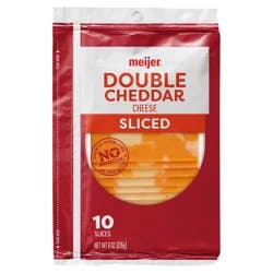 Meijer Sliced Double Cheddar Cheese