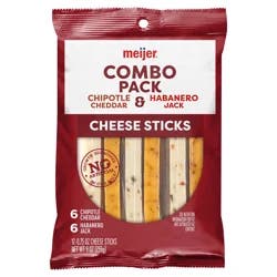 Meijer Combo Chipotle Cheddar and Habanero Jack Cheese Sticks - 9 oz