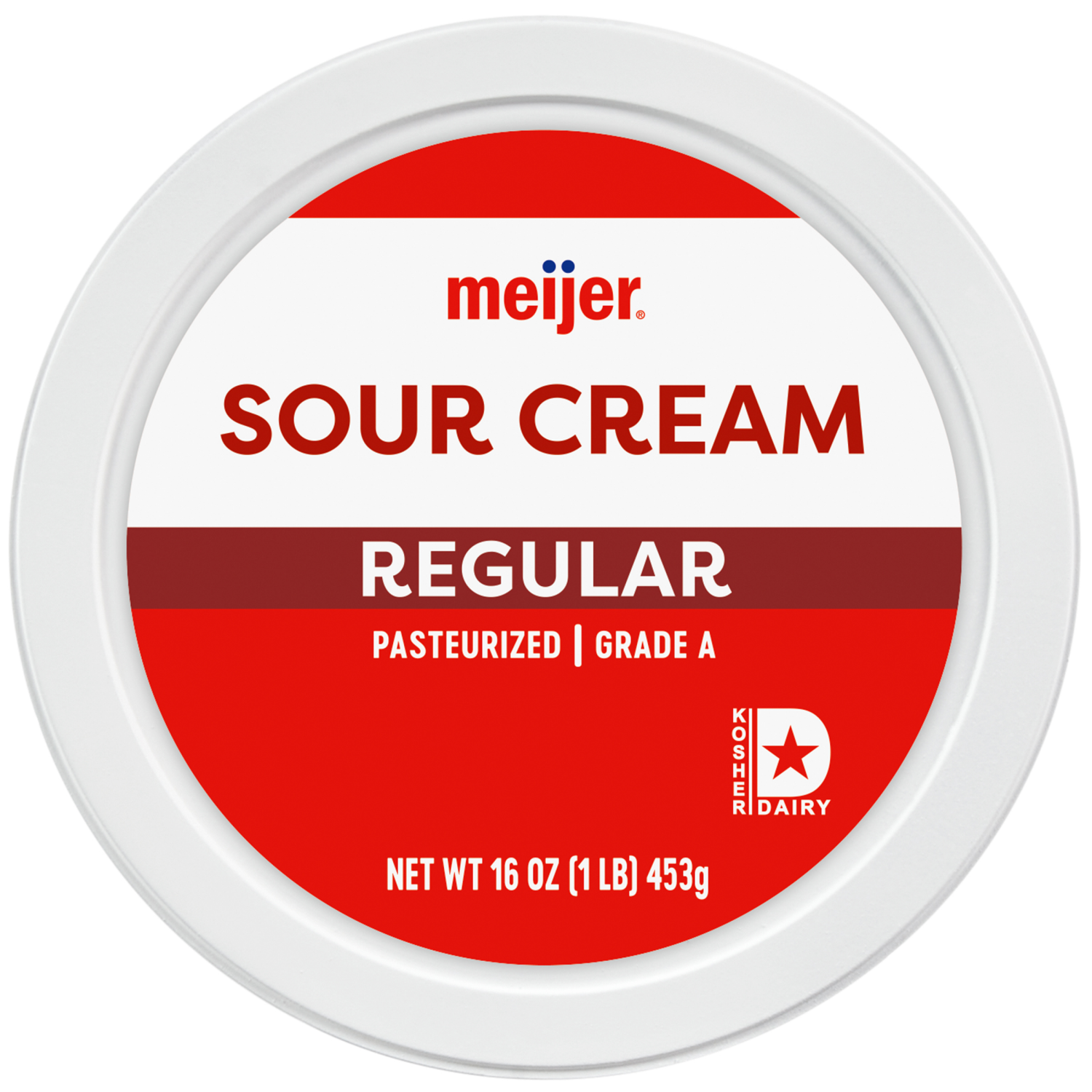 slide 4 of 4, Meijer All Natural Sour Cream, 16 oz