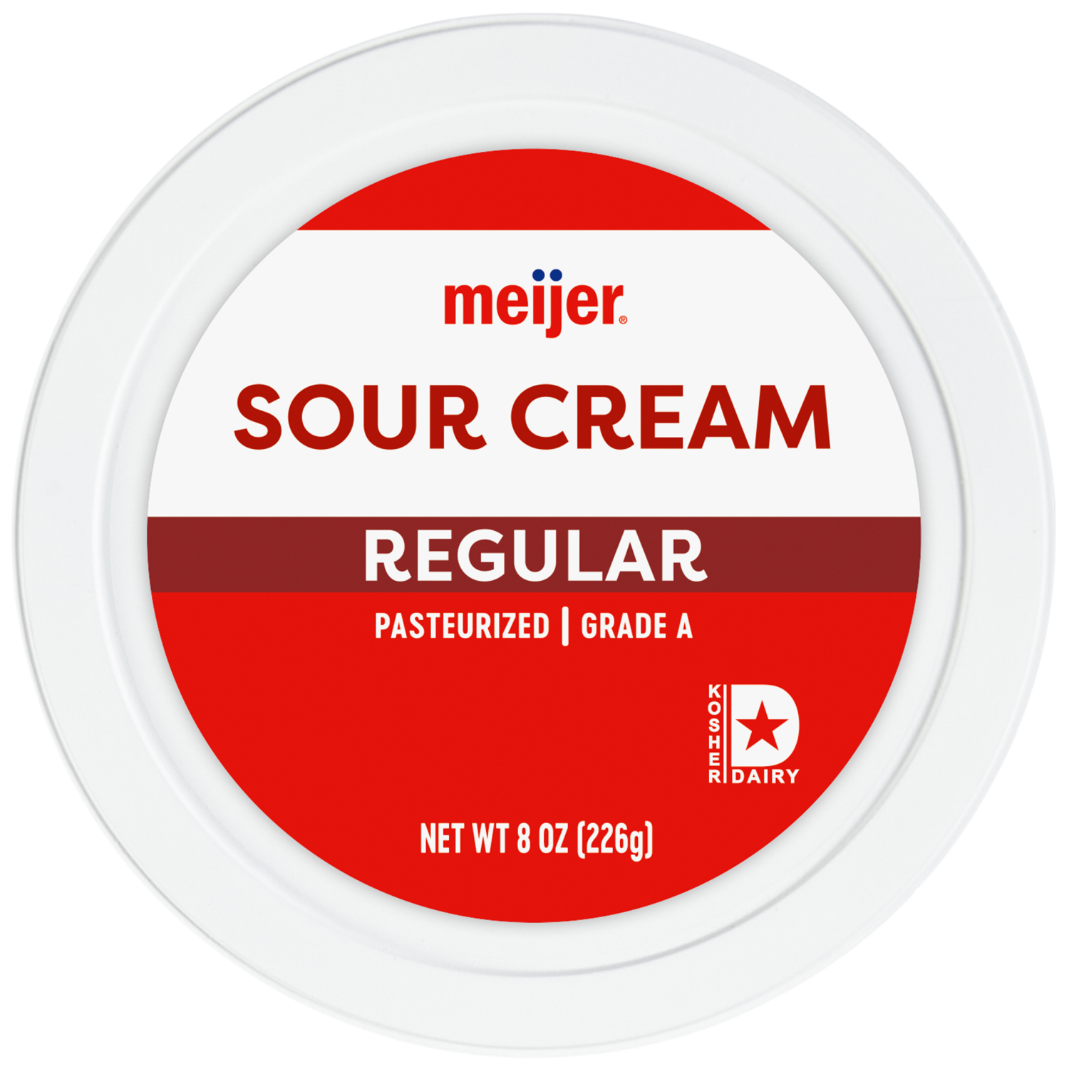 slide 4 of 4, Meijer All Natural Sour Cream - 8 oz, 8 oz