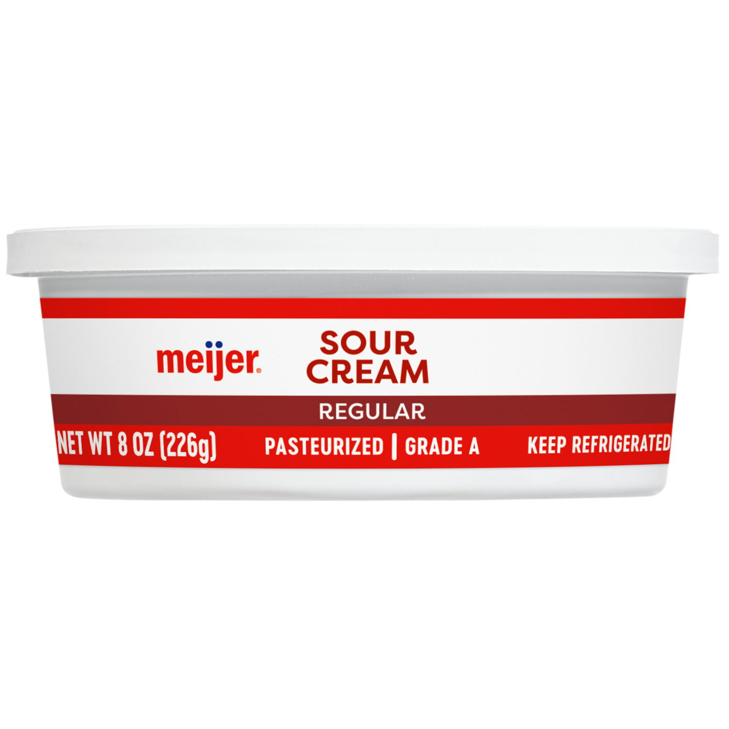 slide 1 of 4, Meijer All Natural Sour Cream - 8 oz, 8 oz