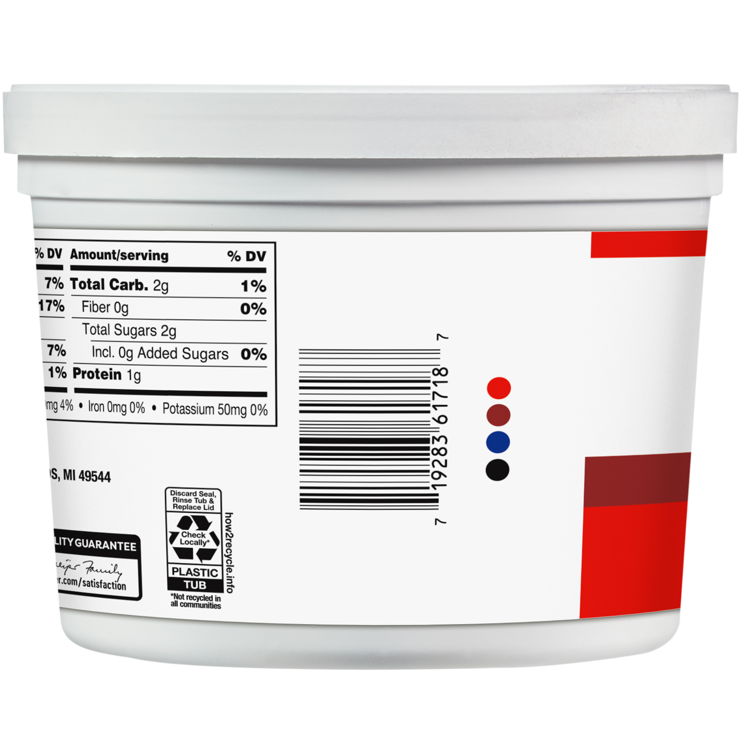 slide 2 of 4, Meijer Sour Cream All Natural, 48 oz