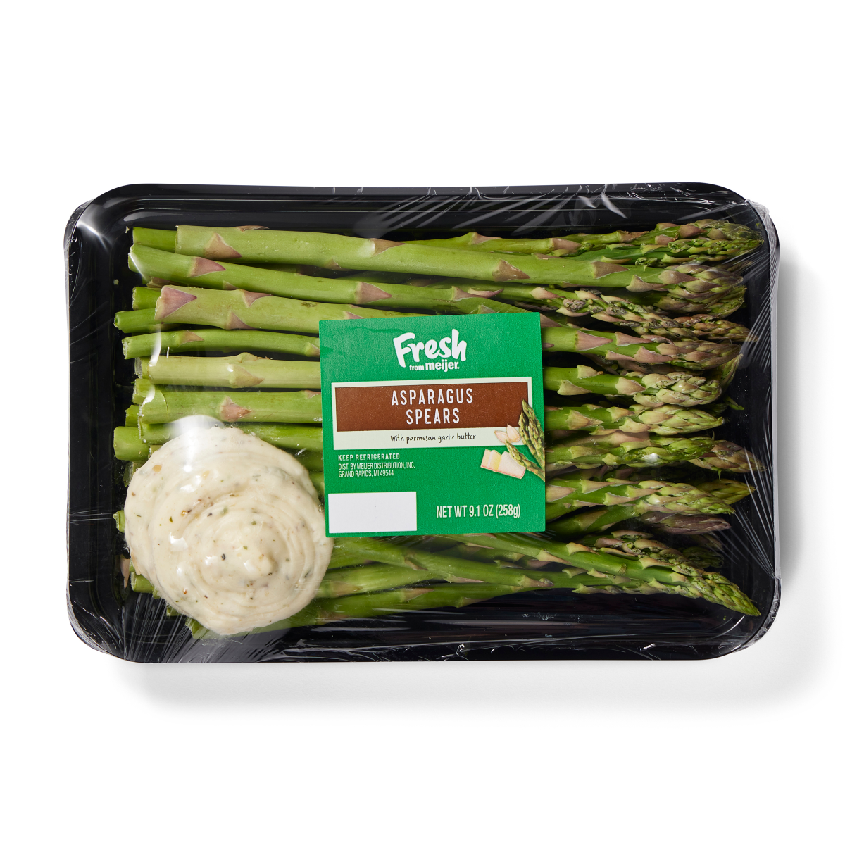 slide 1 of 13, Fresh from Meijer Asparagus With Parmesan Garlic Butter, 9.1 oz, 9.1 oz