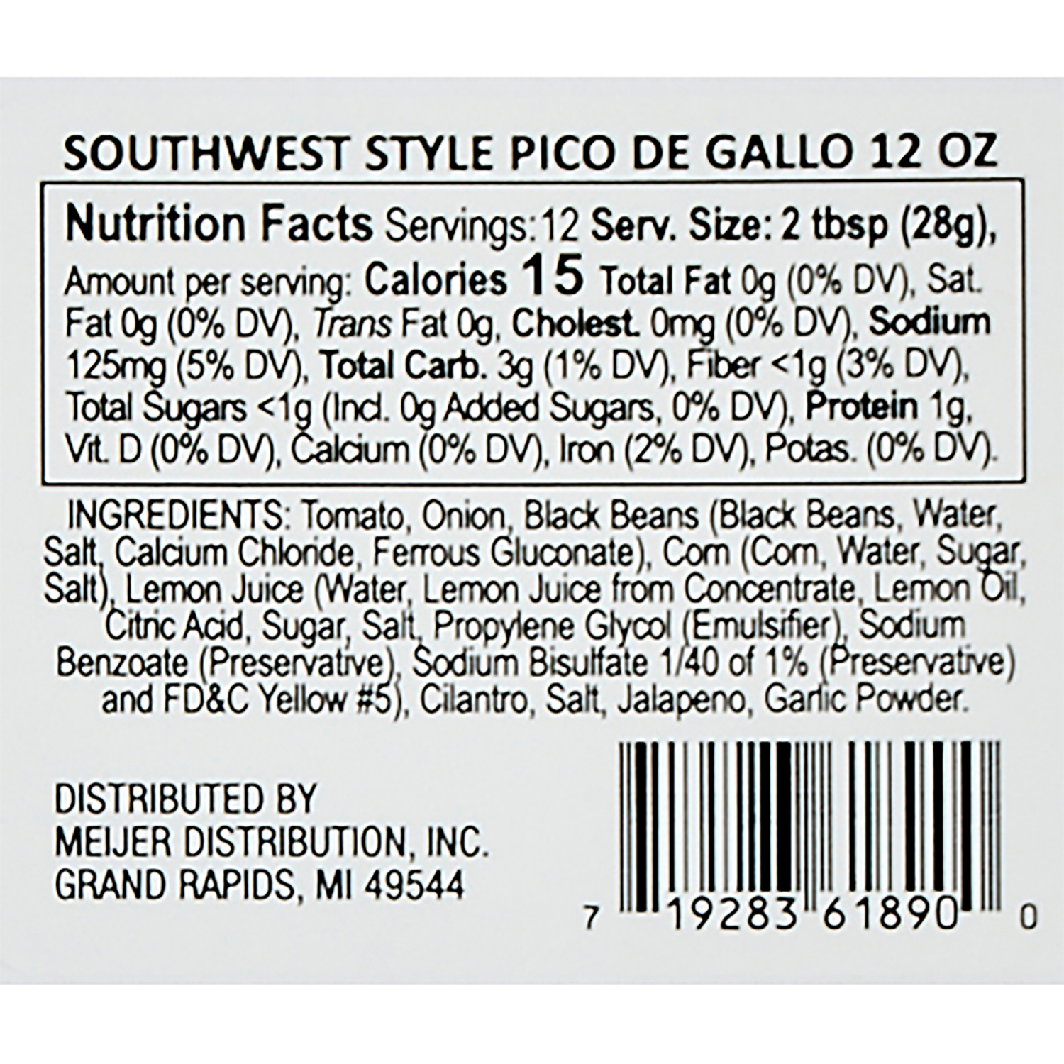 slide 3 of 3, Fresh from Meijer Southwest Pico Do Gallo, 12 oz, 12 oz