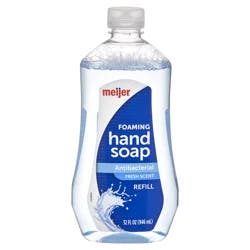 Meijer Foaming Hand Soap Antibacterial, Refill
