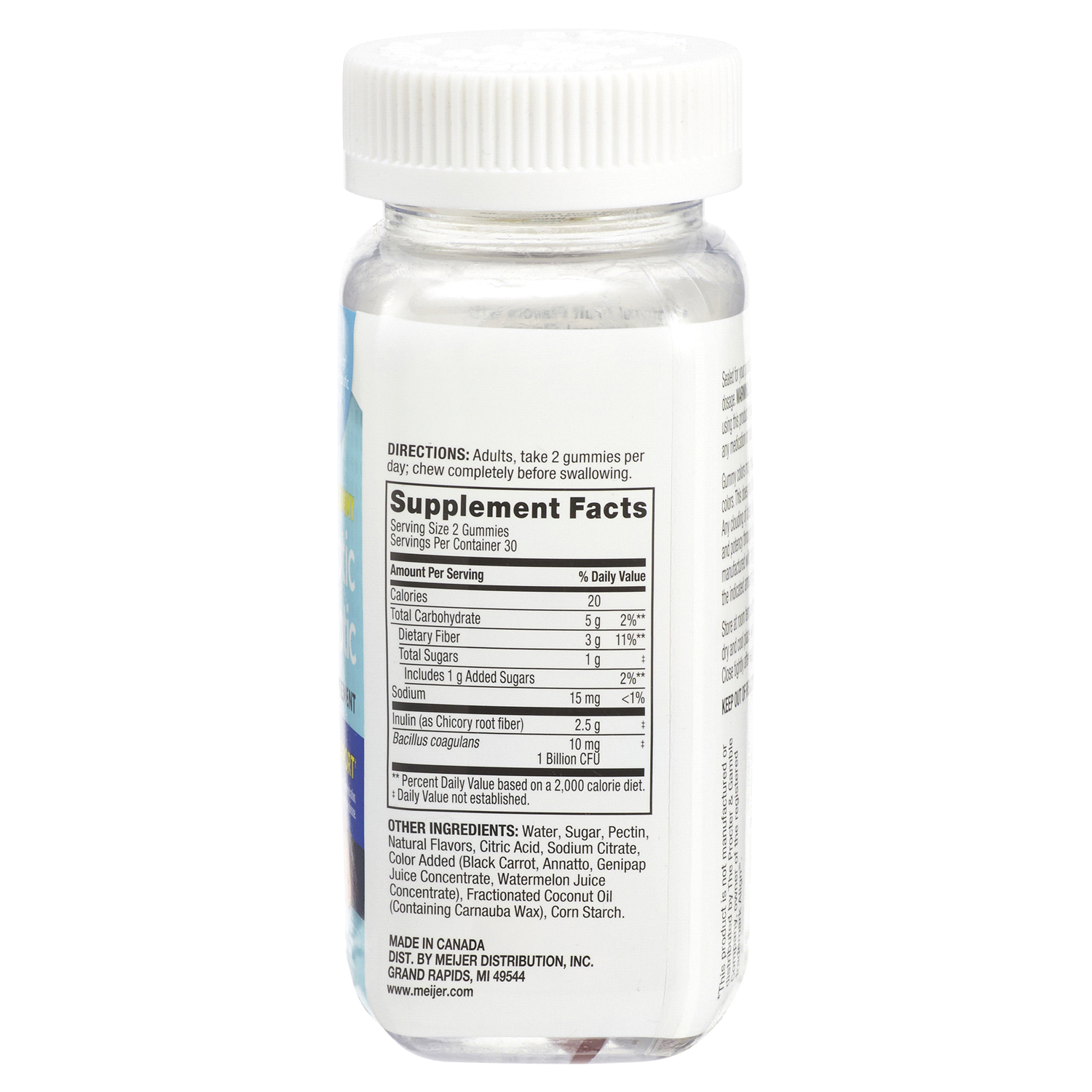 slide 2 of 5, Meijer Prebiotic Plus Probiotic Gummies, 60 ct