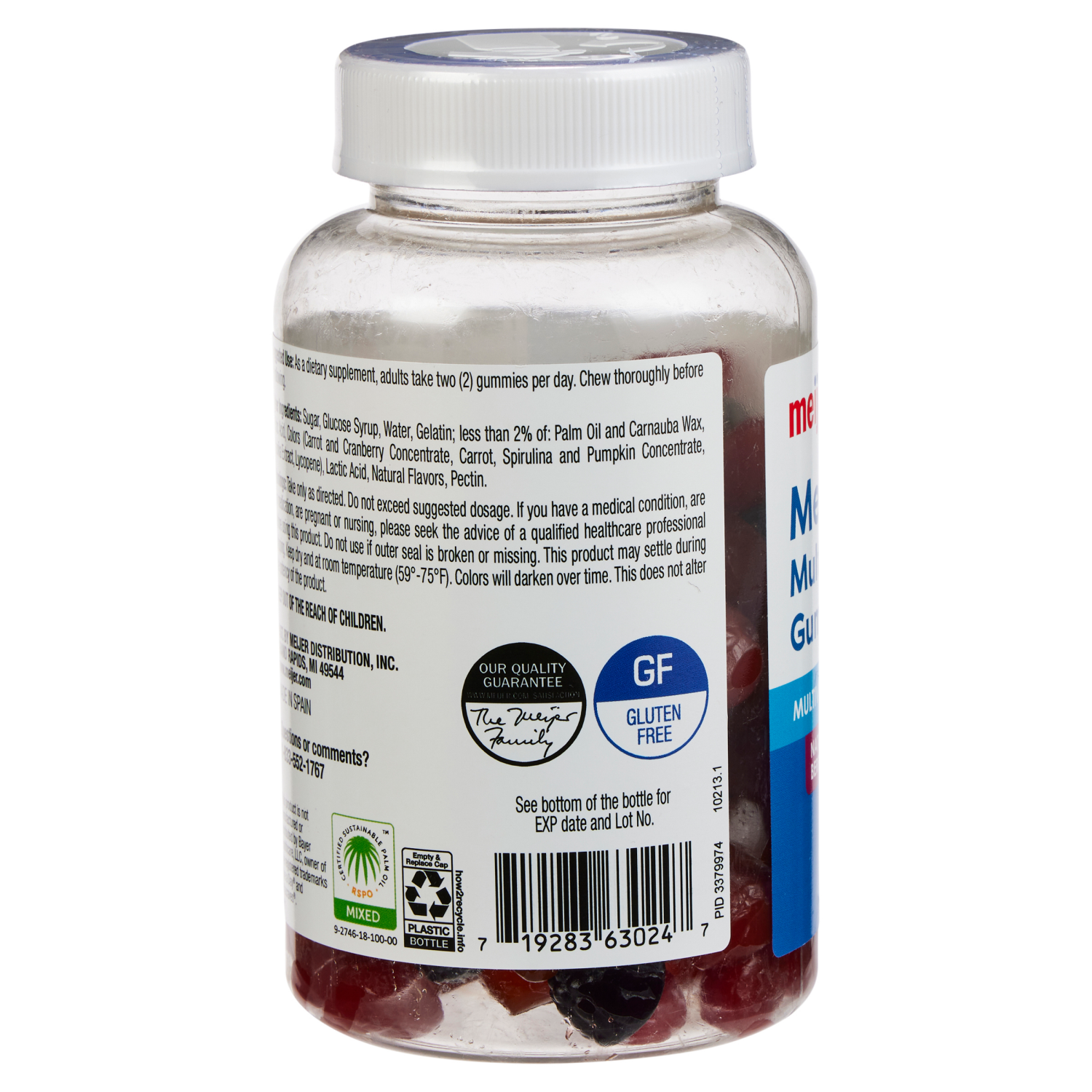 slide 2 of 4, Meijer Men's Multivitamin & Mineral Gummies, 150 ct