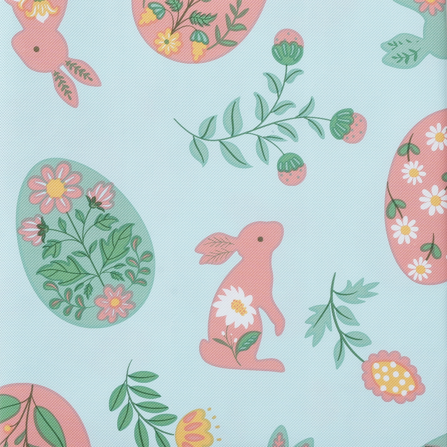 slide 3 of 4, Meijer Corporate Seasonal Mcs Easter Folk Art Peva Tablecloth, 60 In X 84 In, 60 x 84 