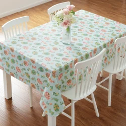 Meijer Corporate Seasonal Mcs Easter Folk Art Peva Tablecloth, 60 In X 84 In