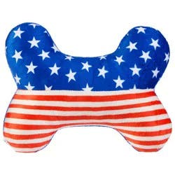 Meijer Dog Toy Plush Star/stripe Bone