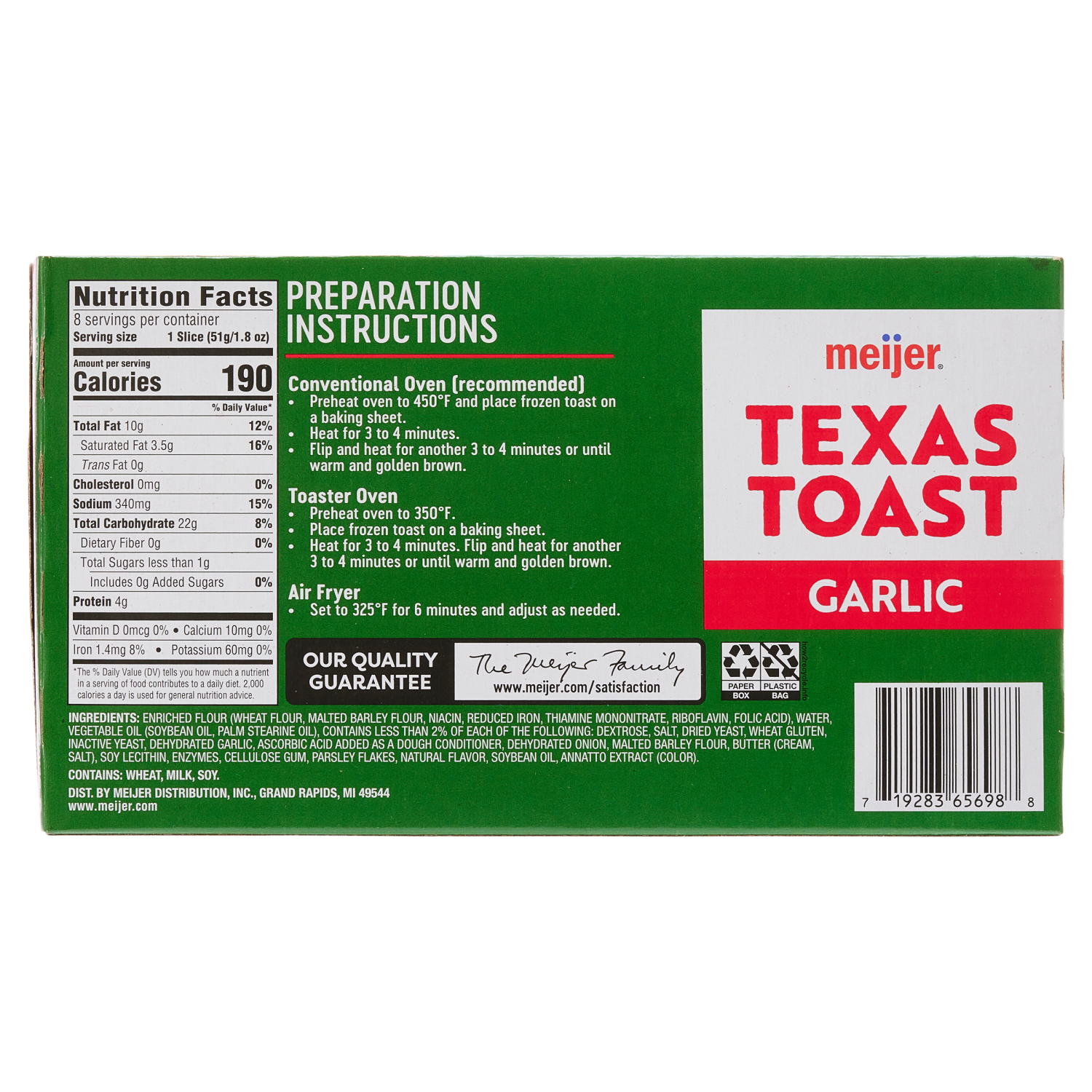 slide 4 of 4, Meijer Garlic Texas Toast, 14 oz