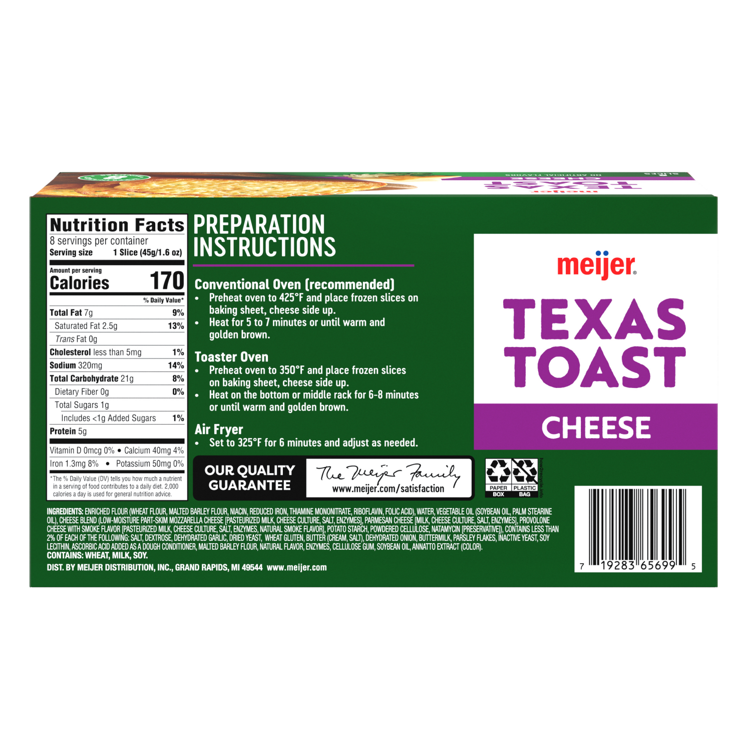 slide 2 of 6, Meijer Cheese Texas Toast, 13 oz