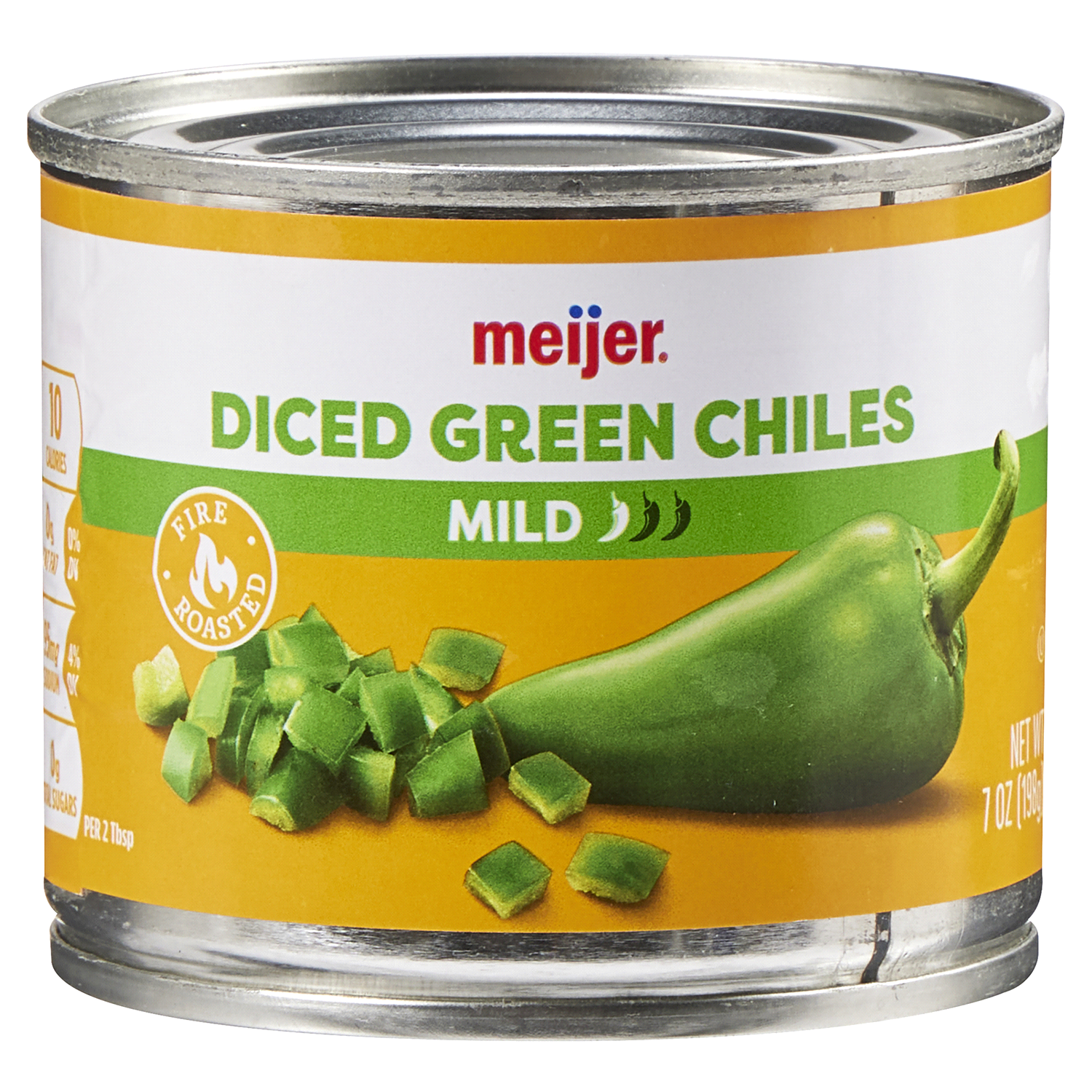 slide 1 of 2, Meijer Mild Diced Green Chiles, 7 oz