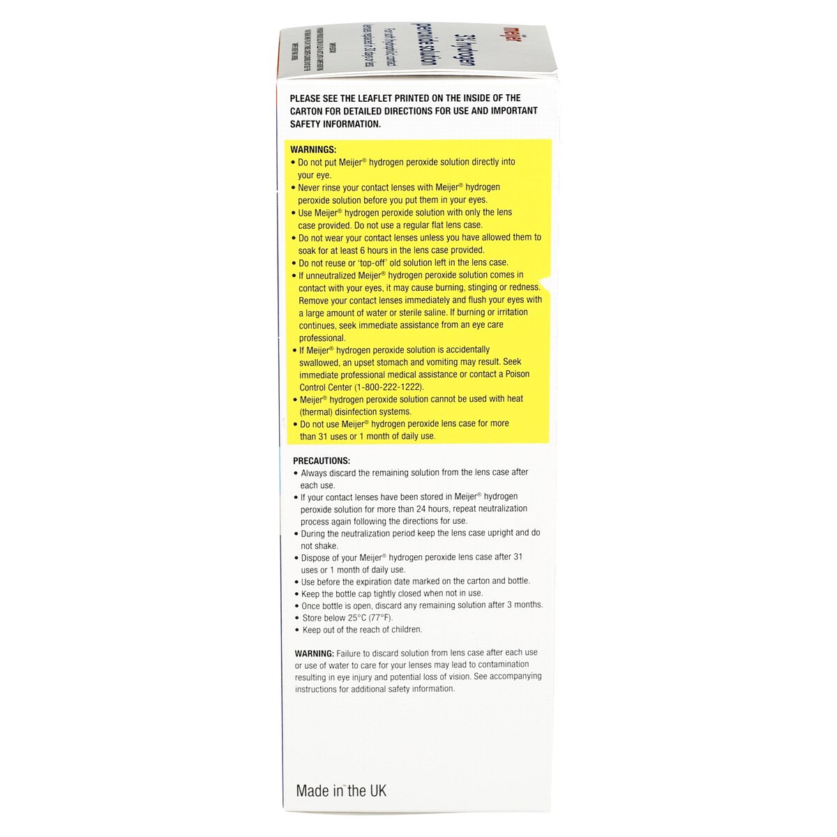 slide 3 of 3, Hydrogen Peroxide Lens Solution Care System, 12 oz