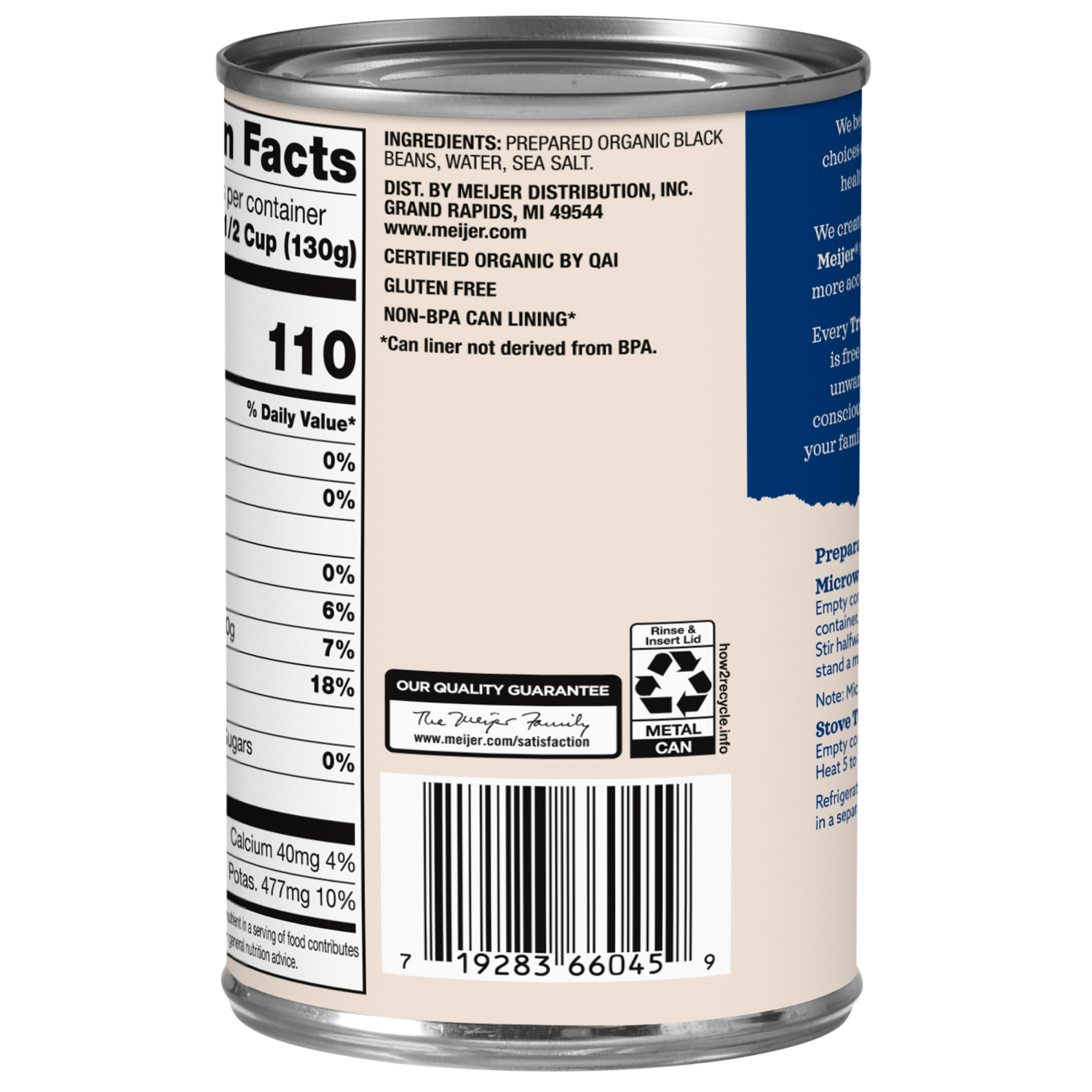 slide 2 of 3, True Goodness Organic Black Beans, 15 oz