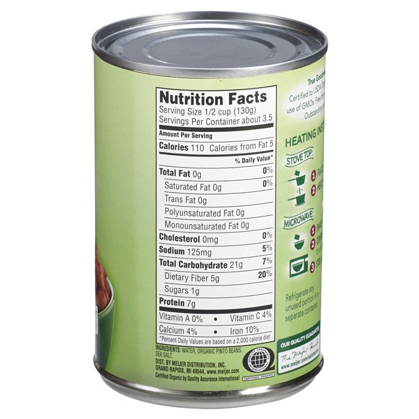 slide 8 of 9, True Goodness Organic Pinto Beans, 15 oz