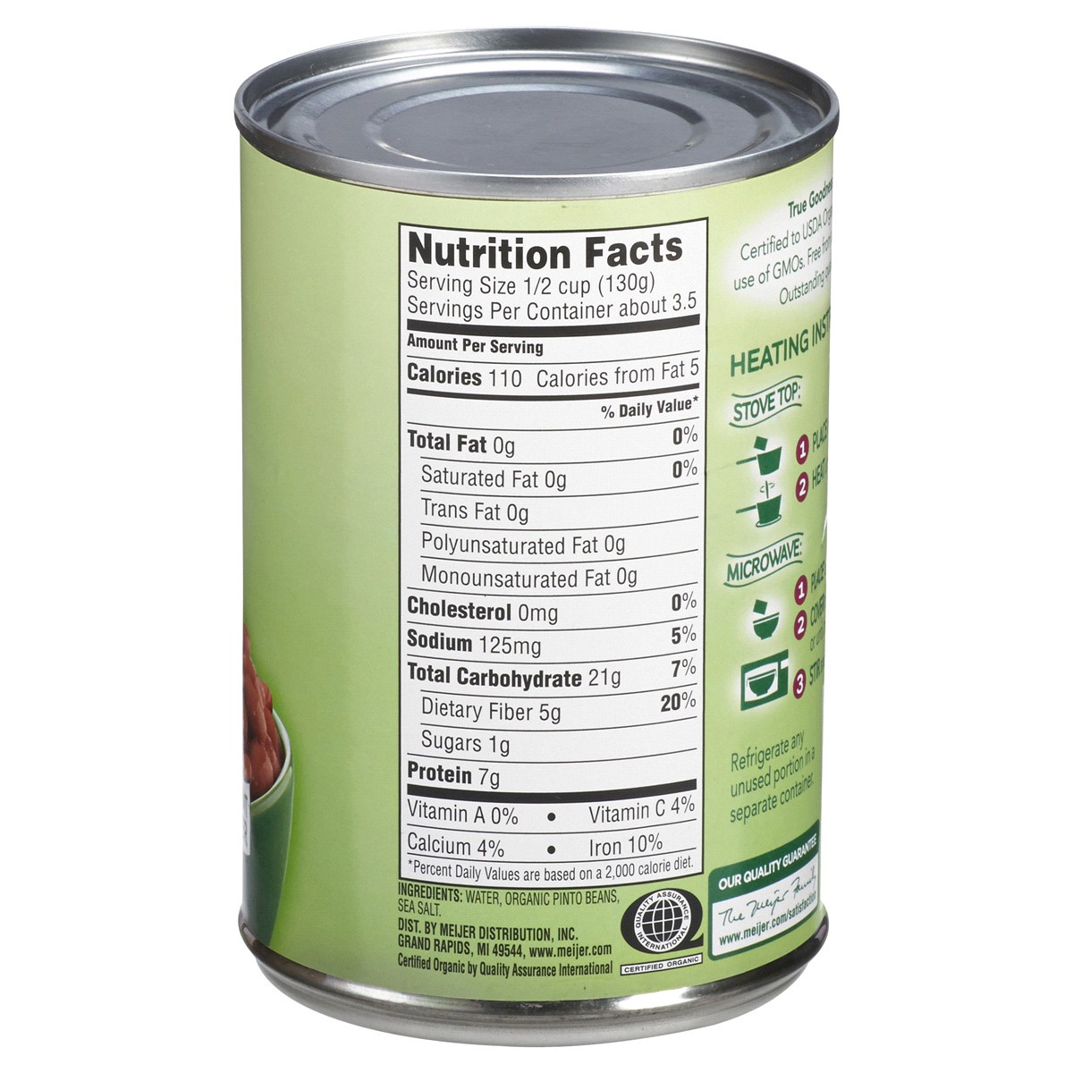 slide 5 of 9, True Goodness Organic Pinto Beans, 15 oz