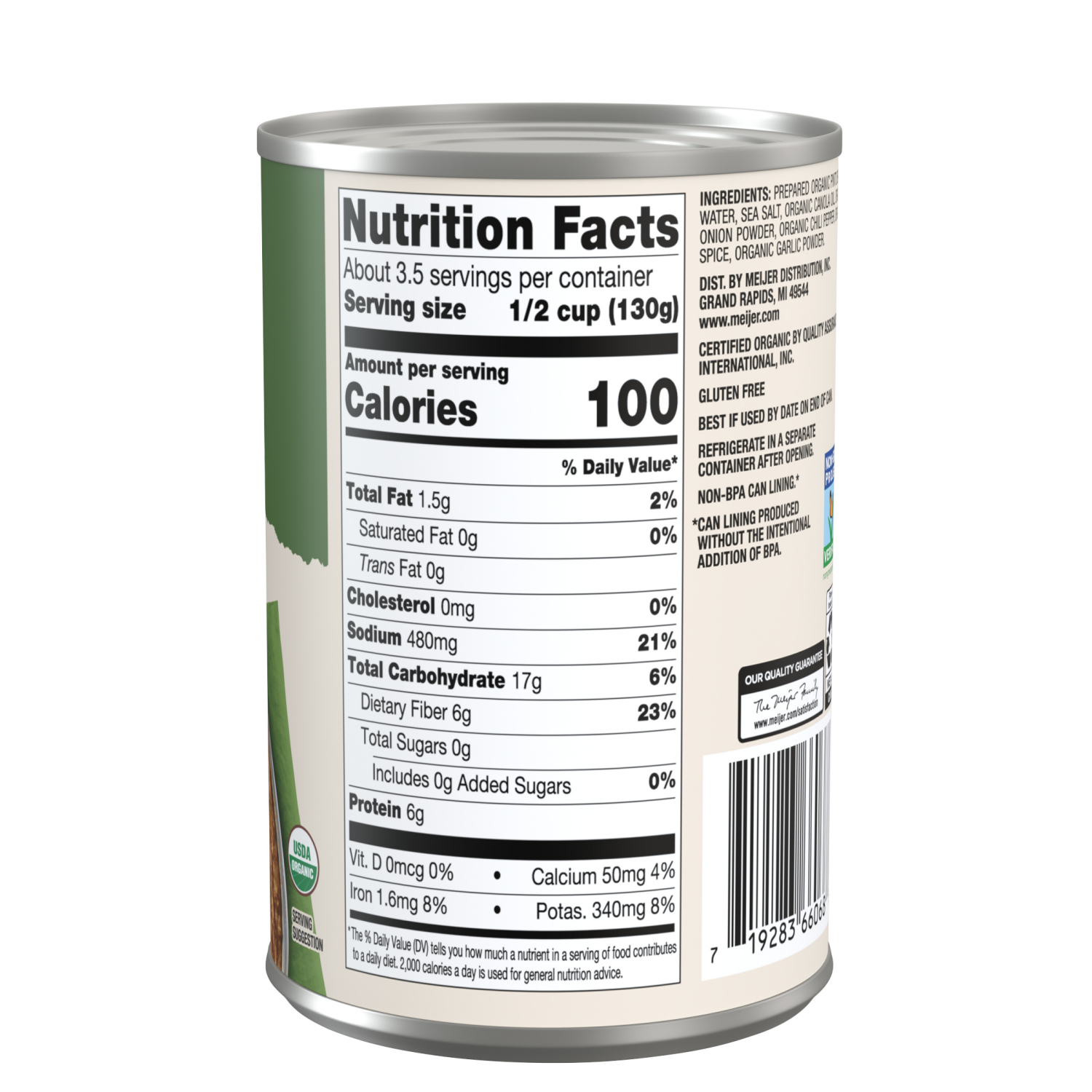 slide 3 of 3, True Goodness Organic Vegetarian Refried Beans - 16 oz, 16 oz