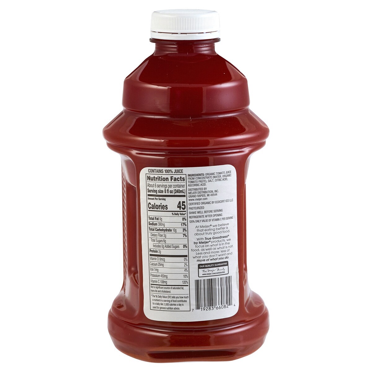 slide 2 of 2, True Goodness Organic Tomato Juice - 46 oz, 46 oz