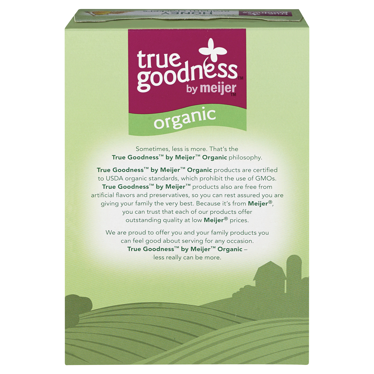 slide 5 of 6, True Goodness Organic Honey Graham Crackers, 14.4 oz