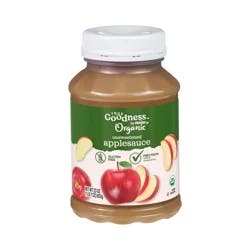 True Goodness by Meijer Organics Applesauce, Unsweetened