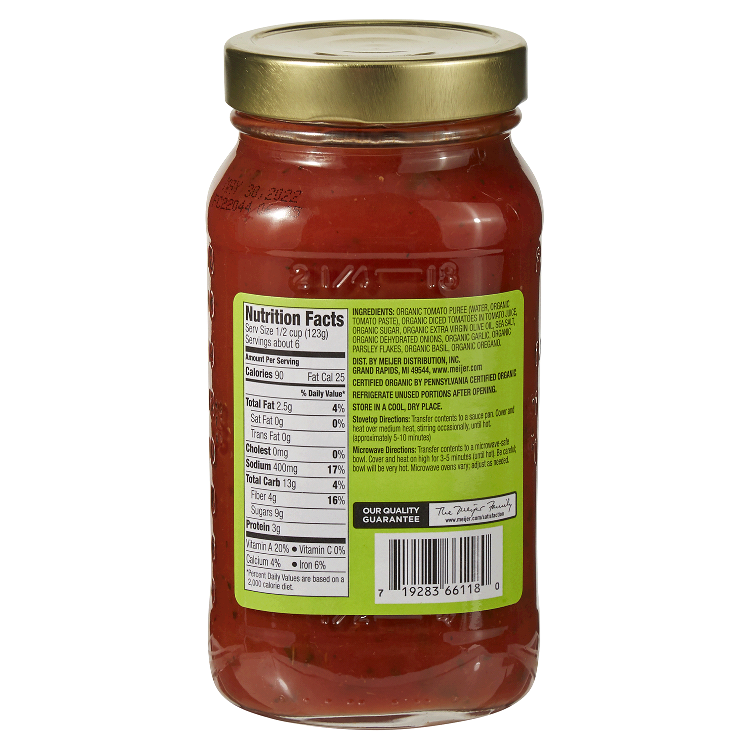 slide 2 of 2, True Goodness Organic Traditional Pasta Sauce - 24 oz, 24 oz