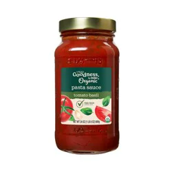 True Goodness Organic Tomato Basil Pasta Sauce, 24 Oz