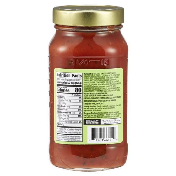 slide 3 of 5, True Goodness Organic Roasted Garlic Pasta Sauce, 24 oz