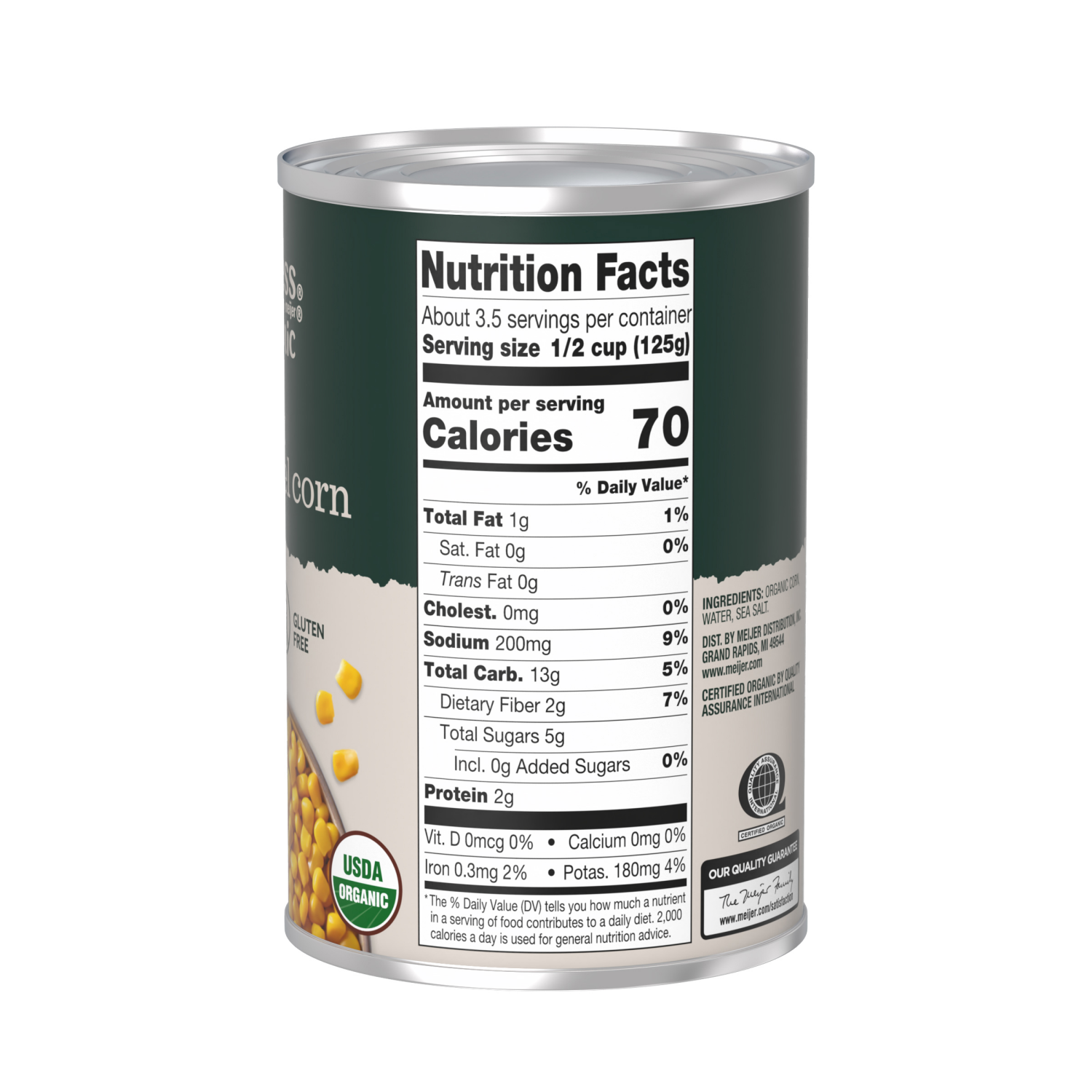 slide 3 of 3, True Goodness Organic Canned Whole Kernel Corn, 15 oz