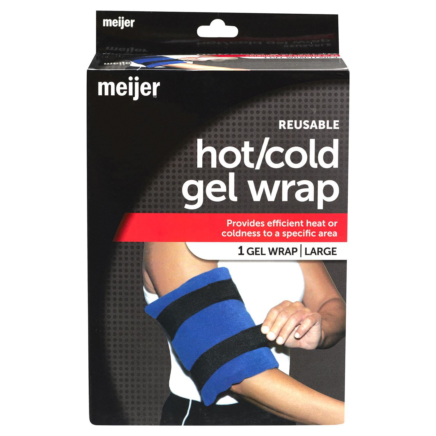 slide 1 of 2, Meijer Hot Cold Gel Wrap Large, 1 ct
