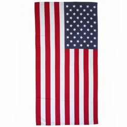 Sol Borne Printed Beach Towel, 34x68, Flag