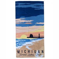 Sol Borne Printed Beach Towel, 34x68, Grand Heaven