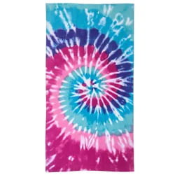 Sol Borne Printed Beach Towel, 34x68, Pastel Tie Dye