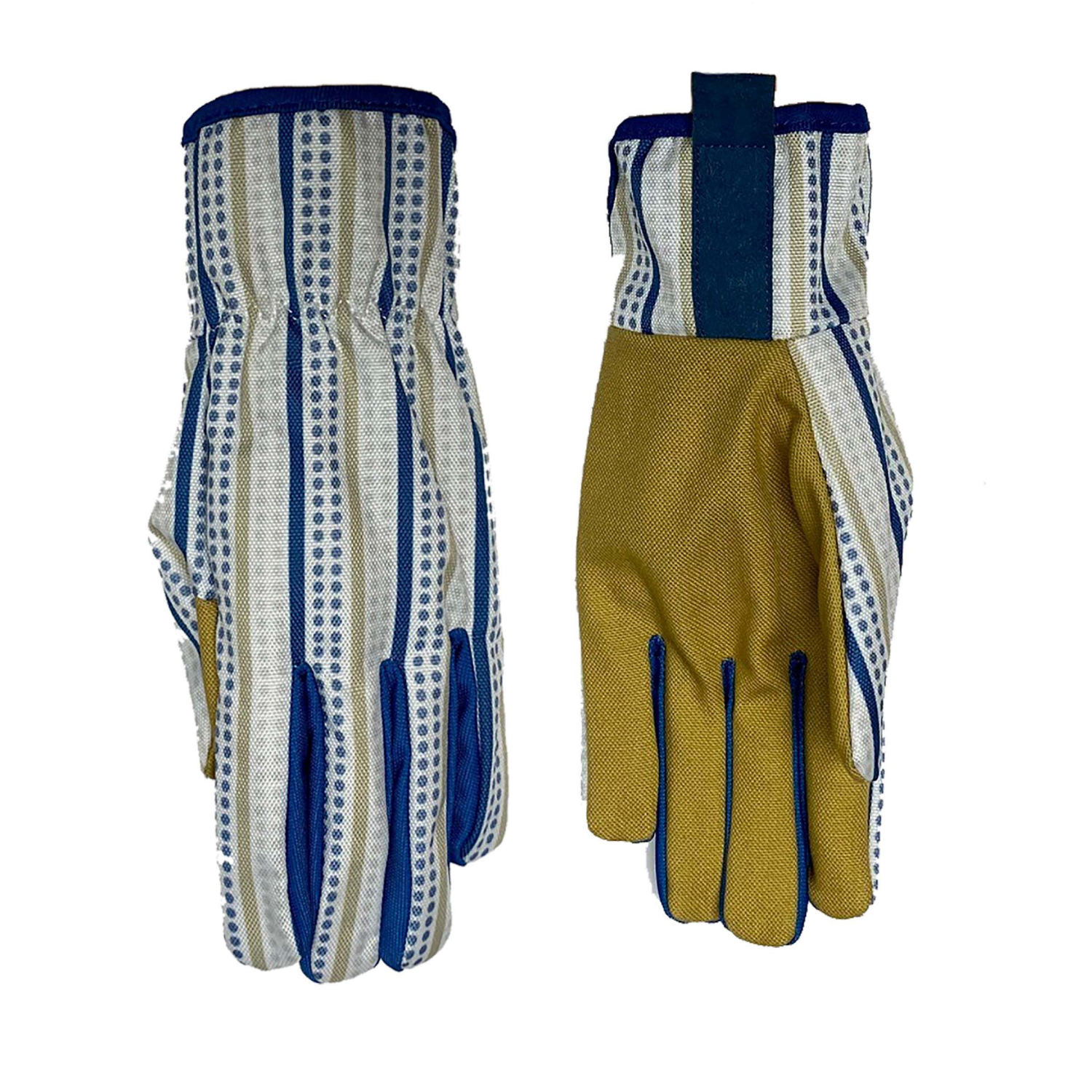 slide 2 of 2, Lawnscape Duck Canvas Glove Blue, Medium, MED