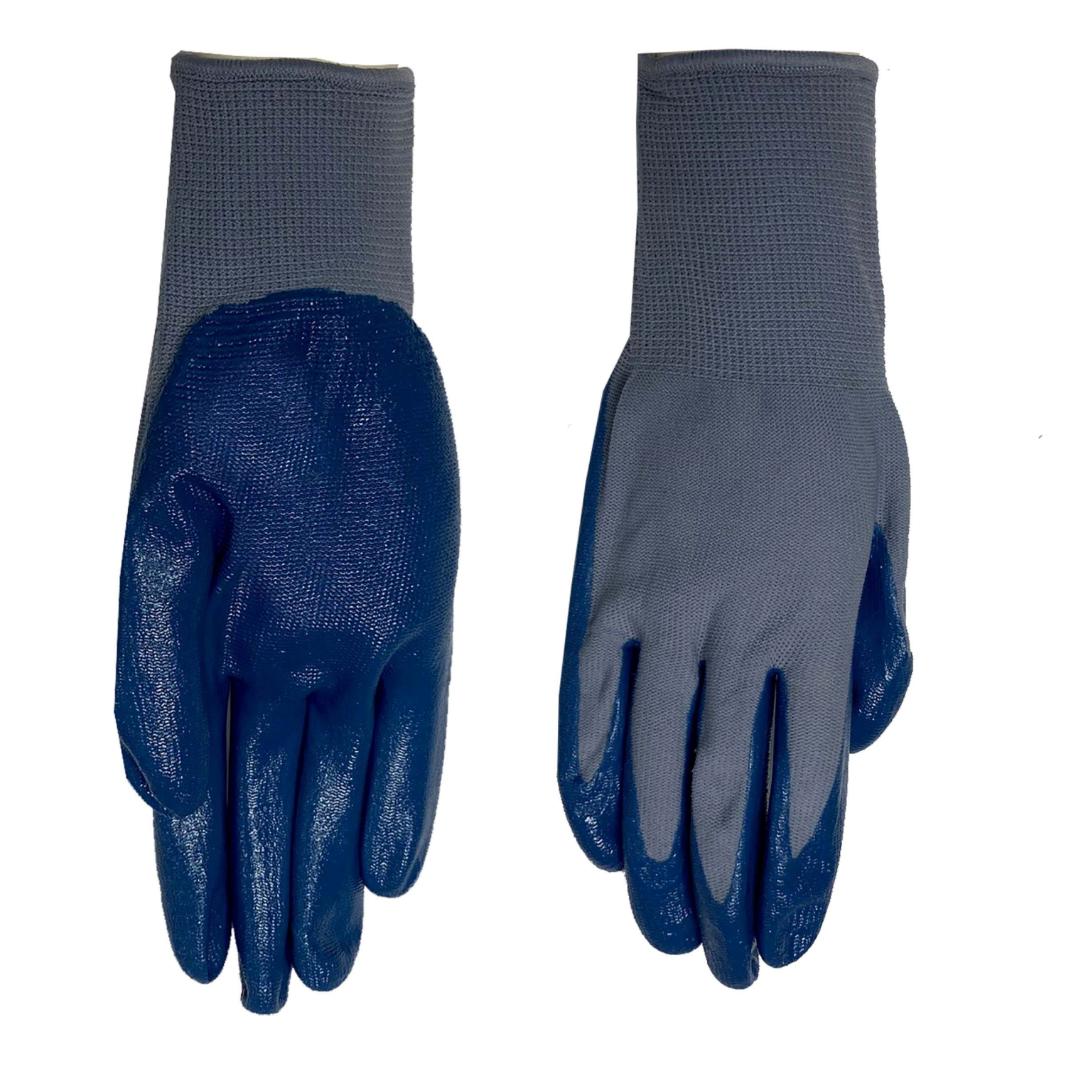 slide 2 of 2, Lawnscape Nitrile Gripping Glove Blue, Medium, MED
