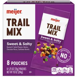 Meijer Sweet & Salty Trail Mix, 1.25oz, 8 Ct Multipack