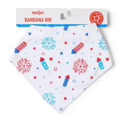 Meijer Americana Fireworks Bandana Bib