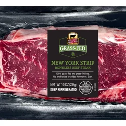 Cab Grass Fed Beef Ny Strip Steak 10Oz