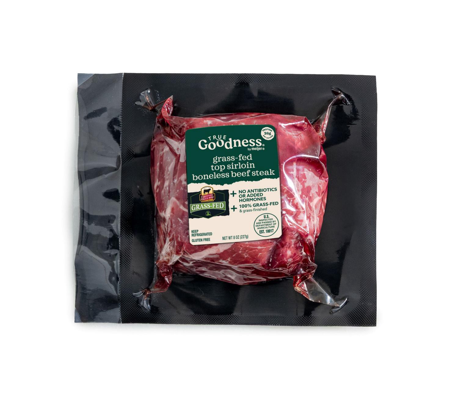 slide 1 of 2, Cab Grass-Fed Beef Top Sirloin Steak, 8 Oz., 8 oz