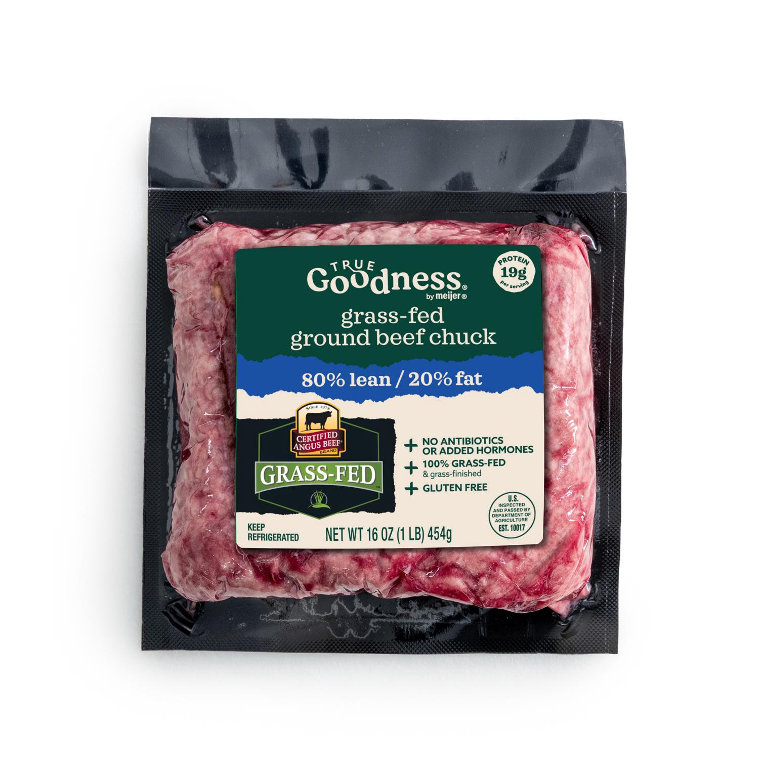 slide 1 of 2, Cab Grass-Fed 80/20 Ground Beef Chuck, 16 Oz., 16 oz