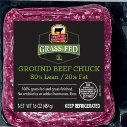 Cab Grass Fed 80/20 Ground Beef Chuck, 16 Oz.