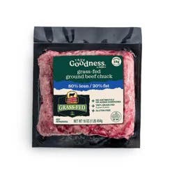 Cab Grass-Fed 80/20 Ground Beef Chuck, 16 Oz.