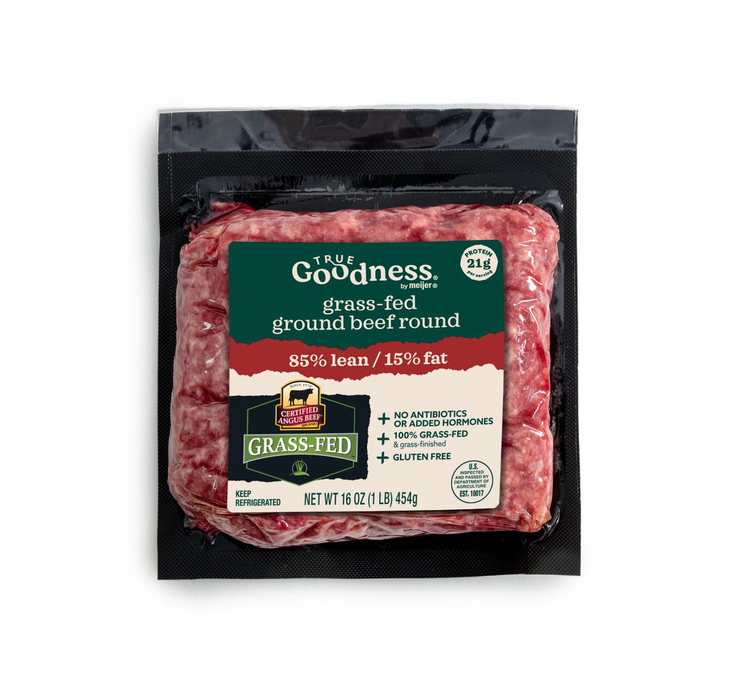 slide 1 of 2, Cab Grass-Fed 85/15 Ground Beef Round, 16 Oz., 16 oz
