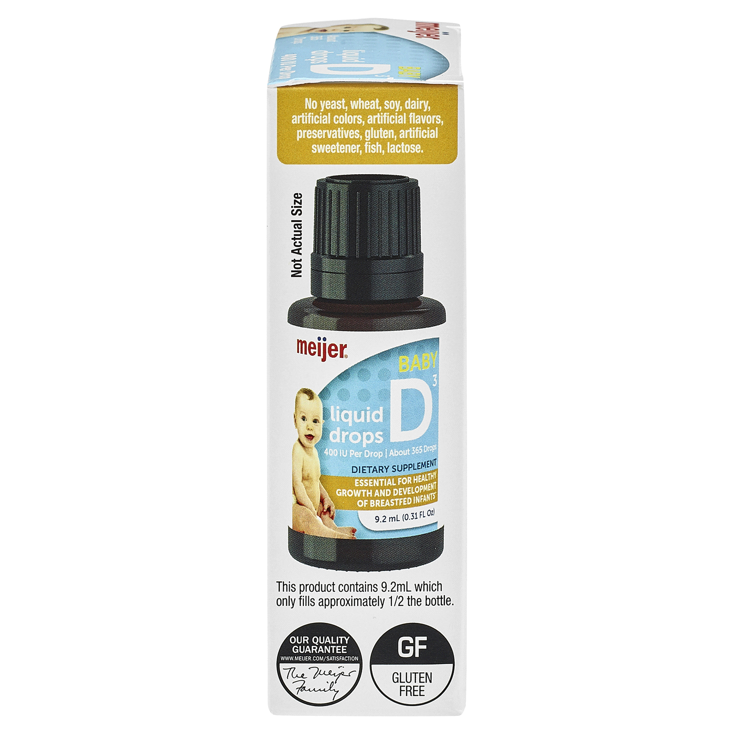 slide 3 of 3, Meijer Vitamin D3 Baby Drops 400 IU, 0.31 oz