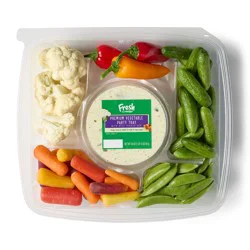 Fresh From Meijer Premium Vegetable Party Tray With Dill Pickle Dip 30 Oz.