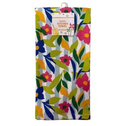 Meijer Corporate Seasonal Mcs Summer Floral Dual Purpose Kitchen Towel, 16 In X 26 In