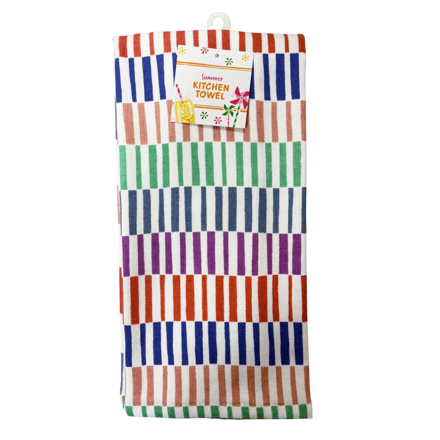 slide 1 of 2, Meijer Corporate Seasonal Mcs Summer Vases Dual Purpose Kitchen Towel, 16 In X 26 In, 16 x 26