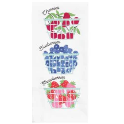 Room & Retreat Berry Baskets Dual Kitchen Towel, 16 In X 26 In