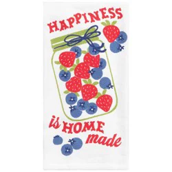 Room & Retreat Strawberries & Blueberries Jar Dual Kitchen Towel, 16 In X 26 In